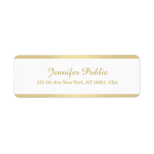 Modern Elegant Faux Gold Hand Script Template