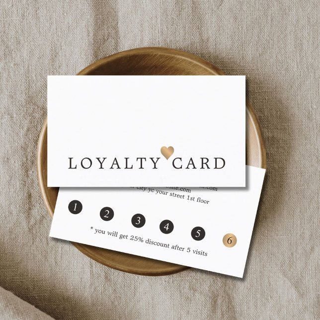 Modern Elegant Faux Gold Heart Beauty Loyalty (Creator Uploaded)