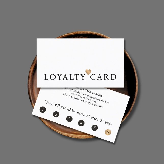 Modern Elegant Faux Gold Heart Beauty Loyalty (Creator Uploaded)