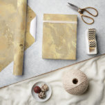 Modern Elegant Faux Gold Watercolor Marble Pattern Wrapping Paper<br><div class="desc">This simple and modern design is composed of sans serif and serif typography.</div>