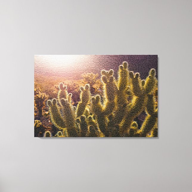 Modern Elegant Floral Canvas Print (Front)
