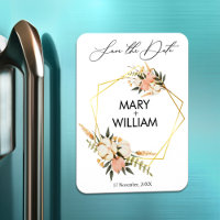 Modern Elegant Floral Save The Date Wedding Gift