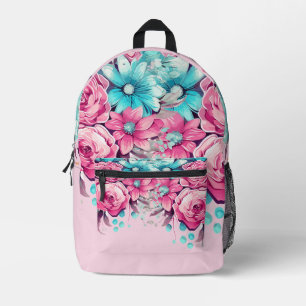 Modern Elegant Floral Watercolor Backpack