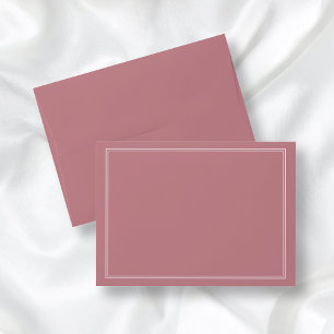 Modern Elegant Formal Dusty Rose Envelope