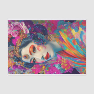 Modern Elegant Geisha Decoupage Tissue Paper