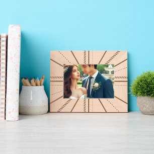 Modern Elegant Geometric Line Art Etched Frames
