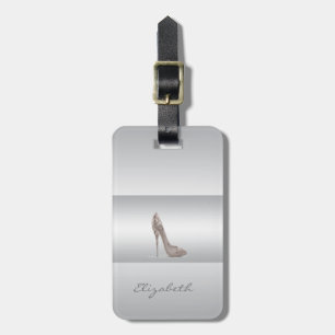 Modern Elegant Girly, Heel Luggage Tag