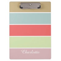 Modern Elegant Girly Pastel Striped