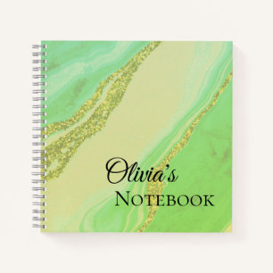Modern Elegant glittery  marble  effect  Notebook