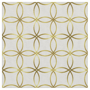 Modern Elegant Gold Foil Fabric