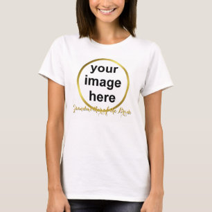 Modern Elegant Gold Foil GRANDMOTHER OF THE BRIDE T-Shirt
