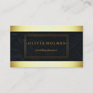 Modern Elegant Gold Foil Metal Professional Busine Business Card
