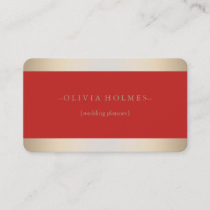 Modern Elegant Gold Foil Metal Professional Business Card