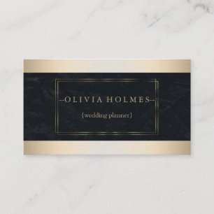 Modern Elegant Gold Foil Metal Professional Business Card