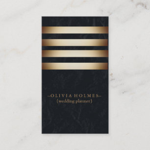 Modern Elegant Gold Foil Metal Professional Business Card