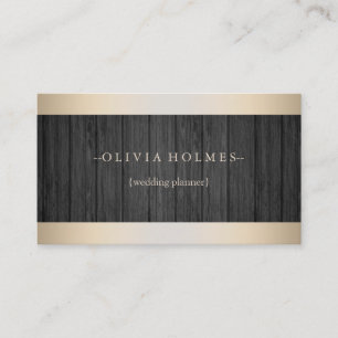 Modern Elegant Gold Foil Metal Professional Business Card