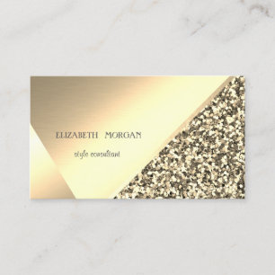 Modern Elegant Gold Glitter, Geometric,Abstract Business Card