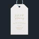 Modern Elegant Gold Sip Sip Hooray Bridal Shower  Gift Tags<br><div class="desc">These modern elegant gold sip sip hooray bridal shower gift tags are perfect for a rustic wedding shower. The simple and elegant design features classic,  gold and fancy script typography.</div>
