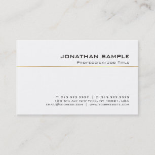 Modern Elegant Gold Striped Design Luxury Trendy Business Card
