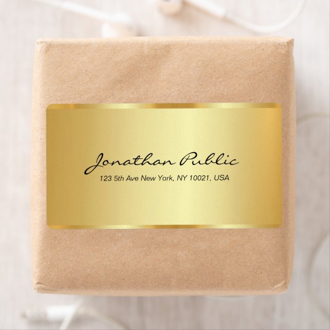 Modern Elegant Gold Template Calligraphy Script (Insitu)