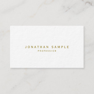 Modern Elegant Gold Text Ultra Thick Luxurious Business Card