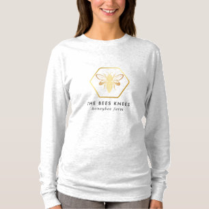 Modern & Elegant Golden Honey Beekeeper T-Shirt