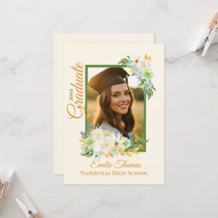 Modern Elegant Grad Party Invite Announcements