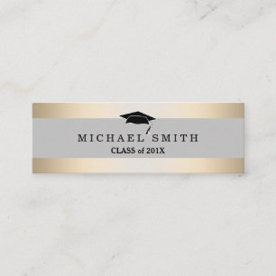 Modern Elegant Graduation Name Card