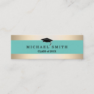 Modern Elegant Graduation Name Card