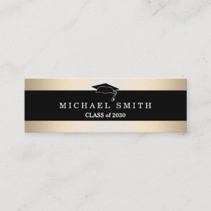 Modern Elegant Graduation Name Card