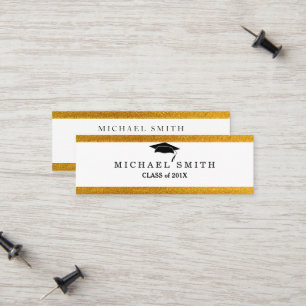 Modern Elegant Graduation Name Card