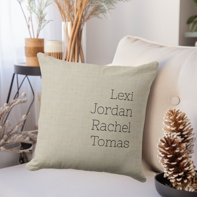 Modern Elegant Grandma Gift Photo Throw Pillow (Creator Uploaded)