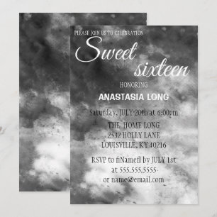 Modern, Elegant Grey Marble Save The Date