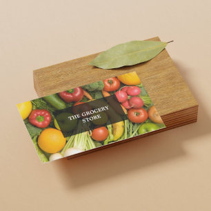Modern Elegant Grocery Business Card