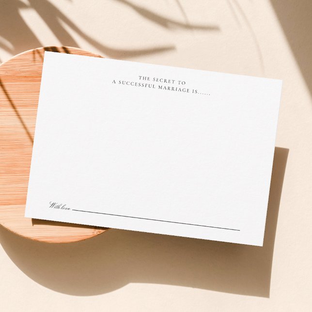 Modern Elegant Guest Book Card (Elegant Guest Book Note Card)