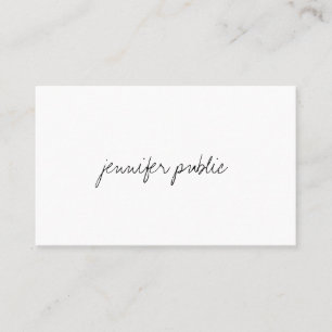 Modern Elegant Hand Script Template Professional Business Card
