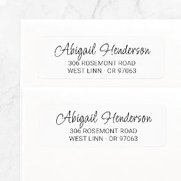 Modern Elegant Handwritten 10a | Return Address