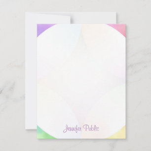 Modern Elegant Handwritten Name Script Monogram Card