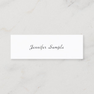 Modern Elegant Handwritten Professional Template Mini Business Card