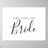 Modern Elegant here comes the bride