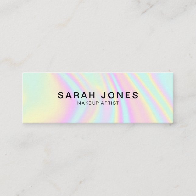 Modern Elegant Holographic Business Card (Front)