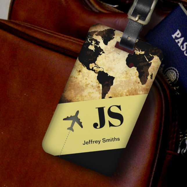 Modern Elegant International Travel  Luggage Tag (Creator Uploaded)
