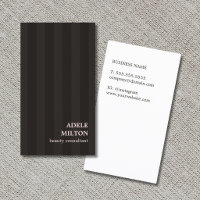 Modern Elegant Ivory Black Stripes Rose Beauty