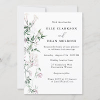 Modern Elegant Jasmine Lavender Wedding