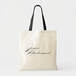 Modern Elegant Junior Bridesmaid Tote Bag