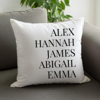 Modern Elegant Kids Names Personalised Family