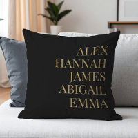 Modern Elegant Kids Names Personalised Family