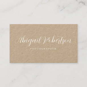 Modern Elegant Kraft Business Card