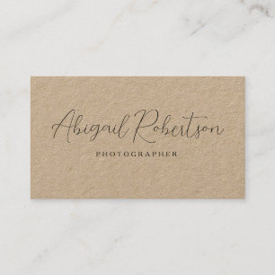 Modern Elegant Kraft Business Card