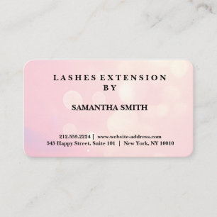 Modern Elegant Lashes Extension Professional Business Card